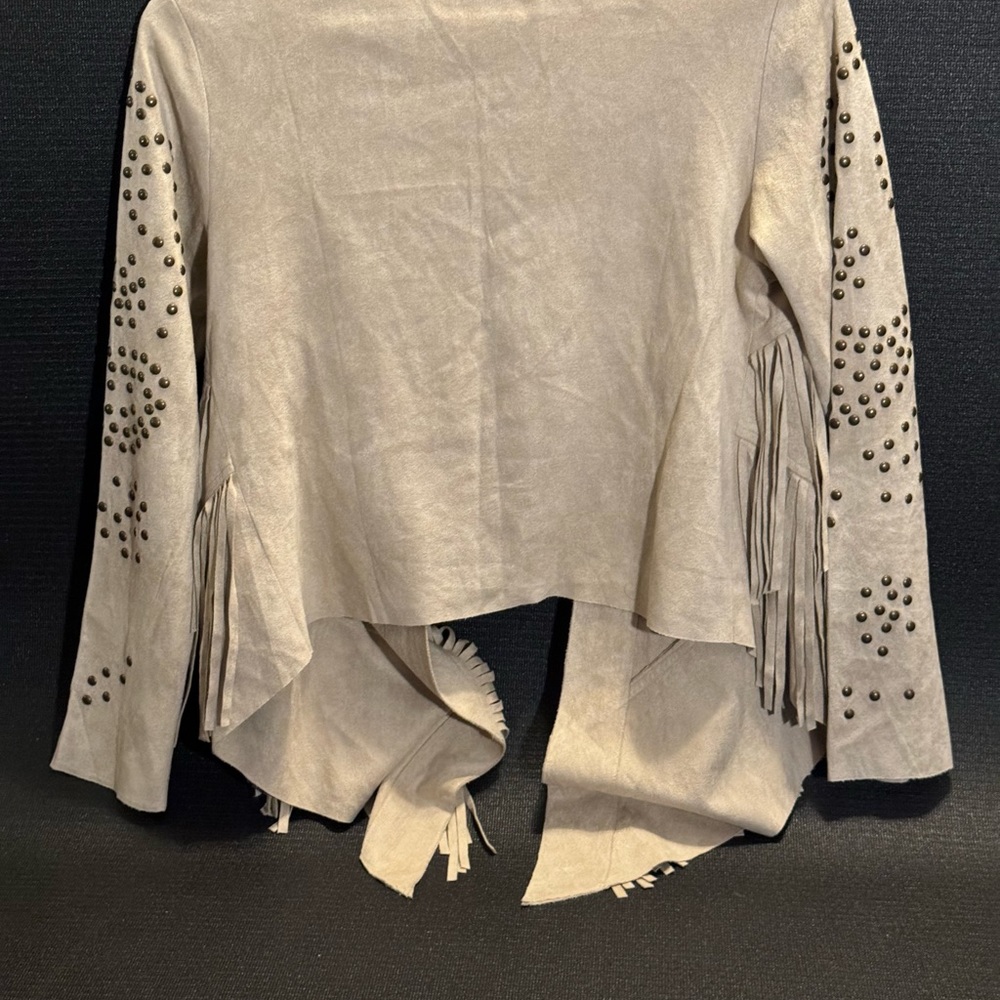 Faux suede western jacket